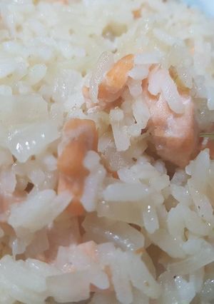 Foto principal de Arroz blanco con Salmón!🍚🐟🍴