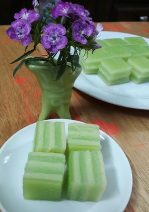Hình của món Bánh da heo (vietnamese steamed layering cake).