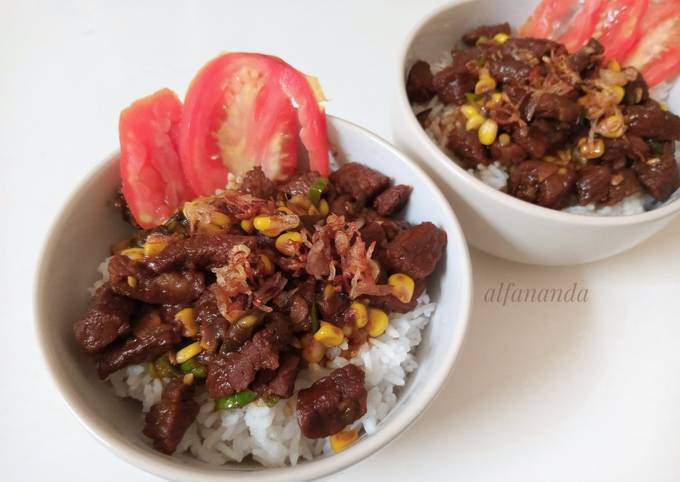 Resep Daging Sapi Rice Bowl Anti Gagal