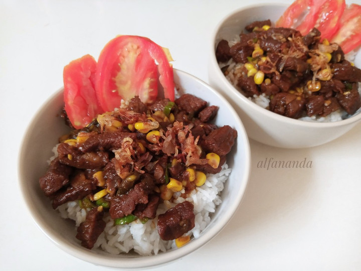 Resep Daging Sapi Rice Bowl Anti Gagal