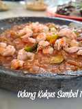 Udang Kukus Sambel Terasi