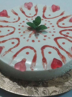Una foto de Tarta de guisantes, hierbabuena y lima