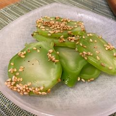A picture of Japanese Style Broccoli Stem Side Dish.