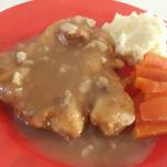 Chicken Steak With Brown Sauce n Mash Potato