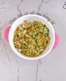 Cháo tôm cà rốt mồng tơi ăn dặm 8m+