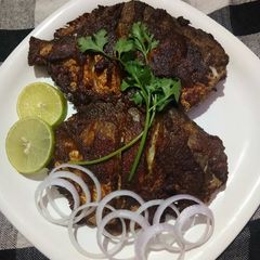 A picture of Pomflet bhajiya.