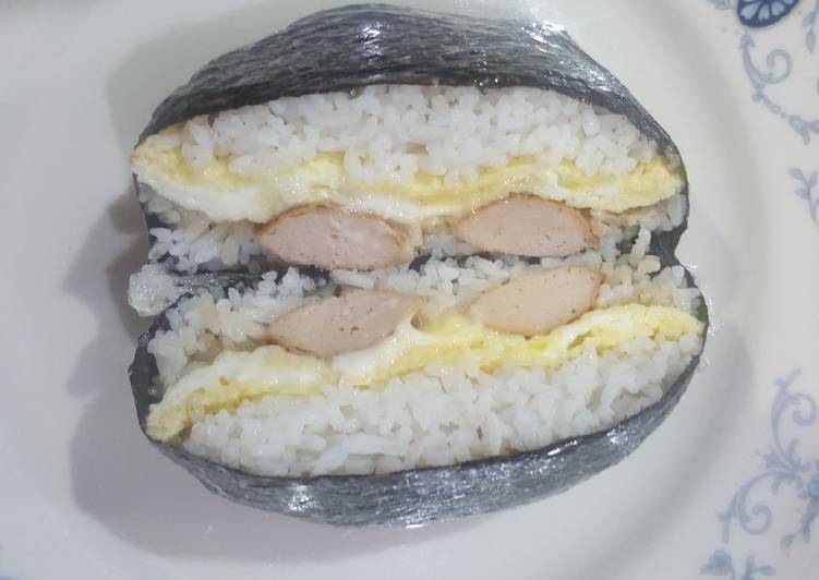 Egg Sausage Onigirazu
