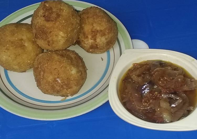 Recipe of Quick Egg Yam Balls