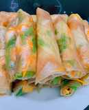 Bánh tráng gạo lứt cuốn tôm thịt