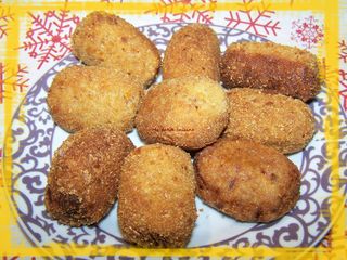 Croquetas de chapon avec les restes  de Noël