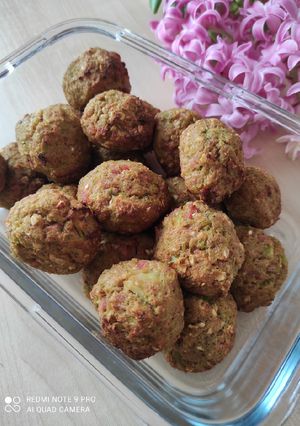 Brokkolis sonkás zabfasírt recept fotója