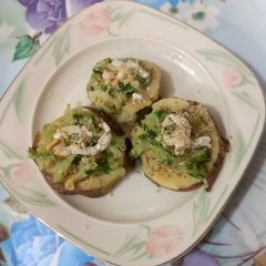 A picture of Smashed potato.