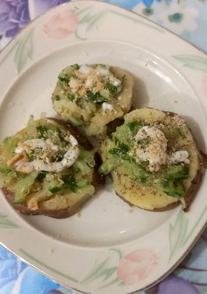A picture of Smashed potato.