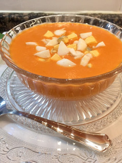 Una foto de Salmorejo sin pan