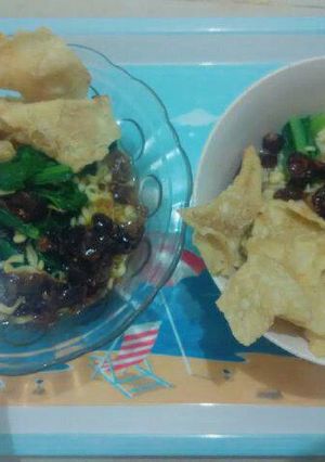 Foto resep Mi ayam toping tahu ala anak kos