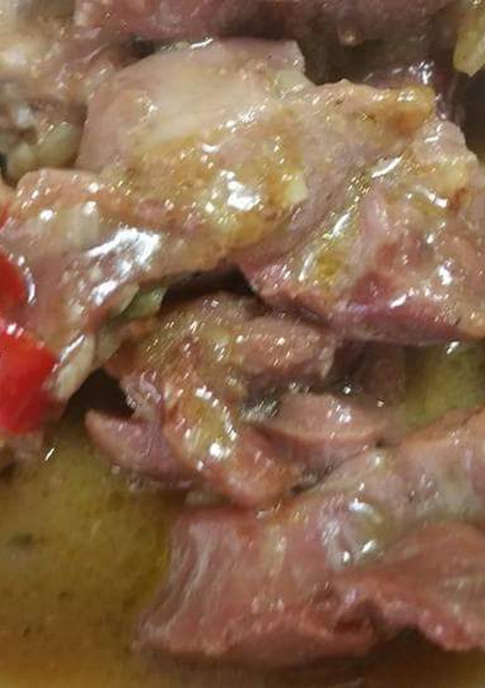 Una foto de Mollejas de Pollo picantes