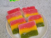 Gambar es gabus pelangi