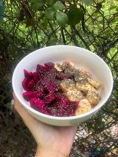 Hình của món Yến mạch trái cây.