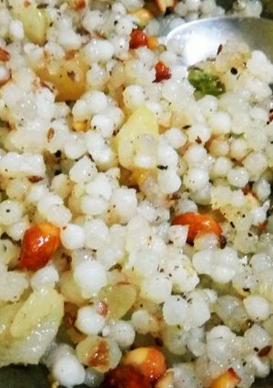 A picture of Sabudana Khichdi.