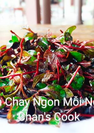Hình của món Xà lách xoong nhật trộn chay.