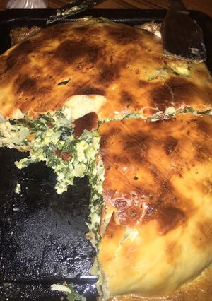 Una foto de Tarta de acelga y pollo