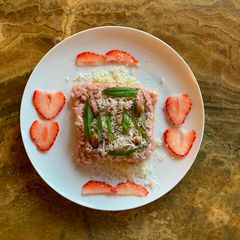 A picture of Strawberry Risotto.