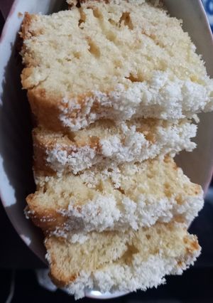 Una foto de Budín de Coco con Crumble de Coco