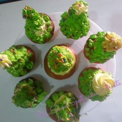 Christmas tree cupcakes# Christmas baking contest# A picture of Christmas tree cupcakes# Christmas baking contest#.