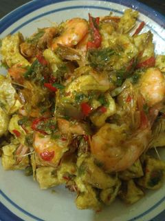 Foto resep Udang + Tahu cabe ijo
