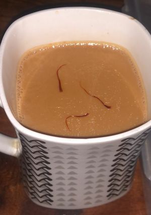 A picture of Keshariya chai.