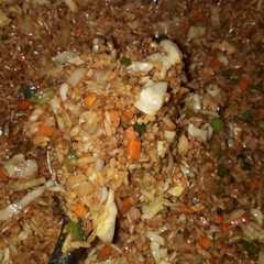Una foto de Arroz frito sencillo