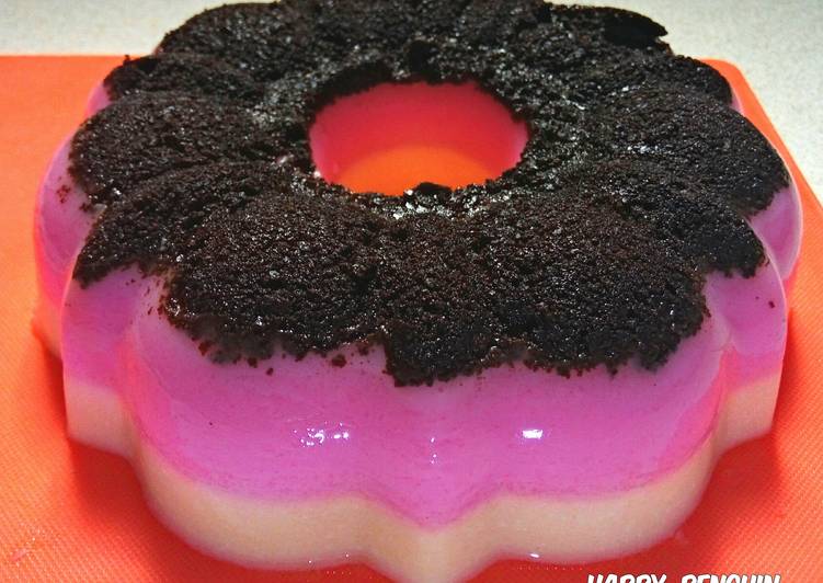 Pudding strawberry cheesy oreo