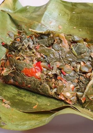 Foto resep Pepes Daun Singkong Pare