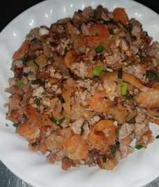 củ cải khô xào tôm