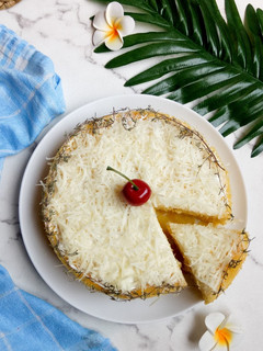 Foto resep Bolu Panggang Tabur Keju (Tanpa Oven)