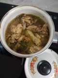 Ayam ungkep bunga kecombrang