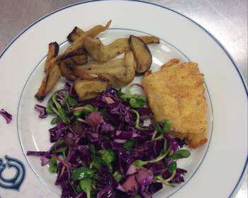 Ultimate Cooking Recipe Pan Seared Cod with Apple Cashew Microgreen Salad Delicious Simple