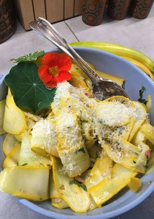 A picture of Courgette Glut Carpaccio.
