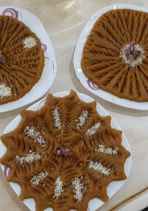 عکسی از دستور حلوای شیر