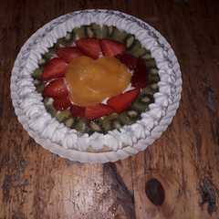 Una foto de Tarta Frutal!!🍓🥝🍊
