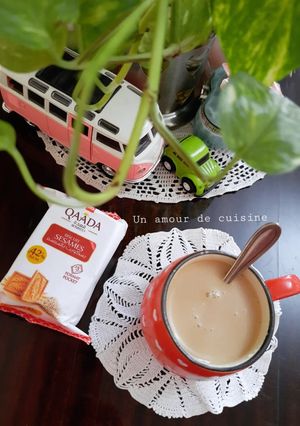 Une photo de Café au lait ☕🍶