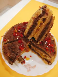 चॉकलेट वनीला केक सैंडविच (Chocolate vanilla cake sandwich recipe in hindi) रेसिपी मुख्य फोटो
