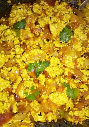 A picture of Paneer bhuji.