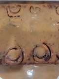 Easy sourdough Carmel rolls