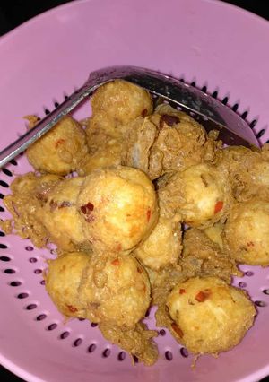 A picture of Yam balls.