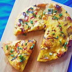 A picture of Spanish vegan tortilla.