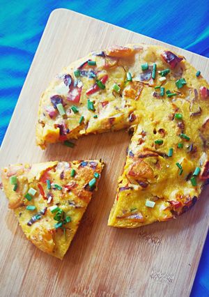 A picture of Spanish vegan tortilla.