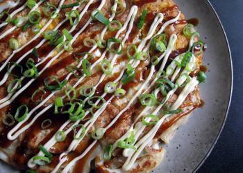 Easiest Way to Make Yummy Ikayaki Squid Okonomiyaki