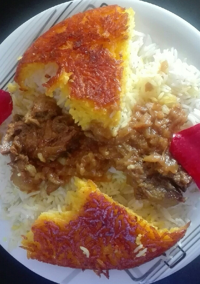 عکسی از دستور ته دیگ رویایی 😊