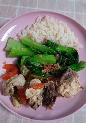 Foto resep EAT CLEAN Day 10 (garang asem + tumis pokcoy)